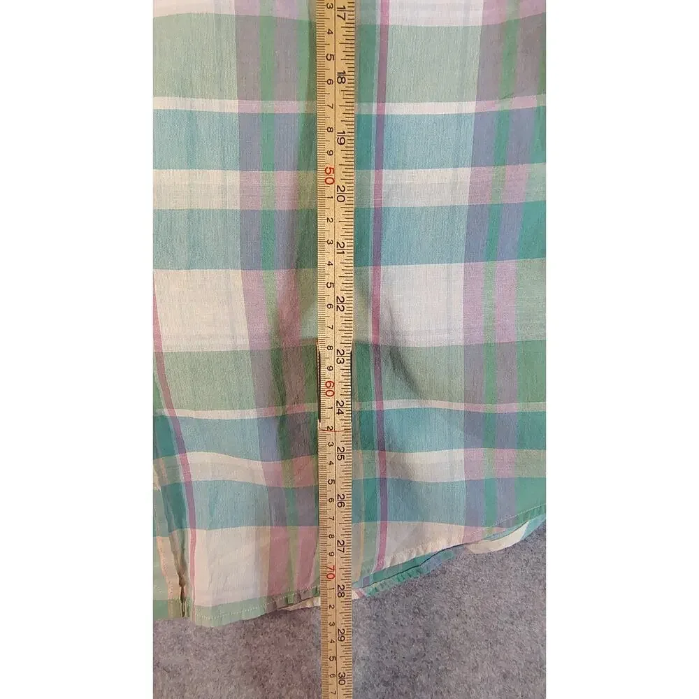 Ralph Lauren Polo Authentic Indian Madras Slim Fit Shirt S L